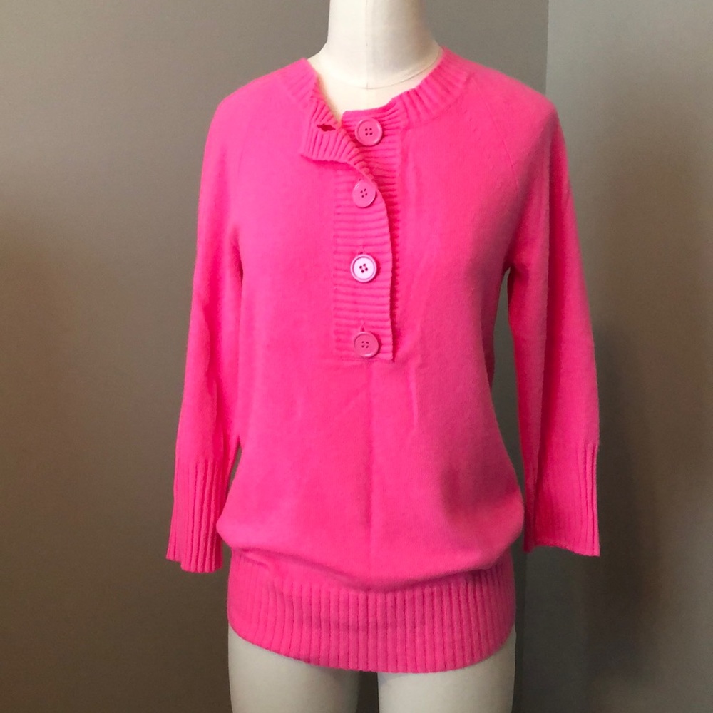 Jcrew 100% cashmere sweater, pink, xs